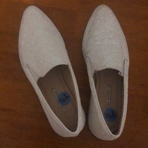 Sparkly white Zara flats